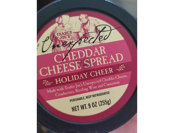 Unexpected cheddar cheese spread (holiday cheer) food facts