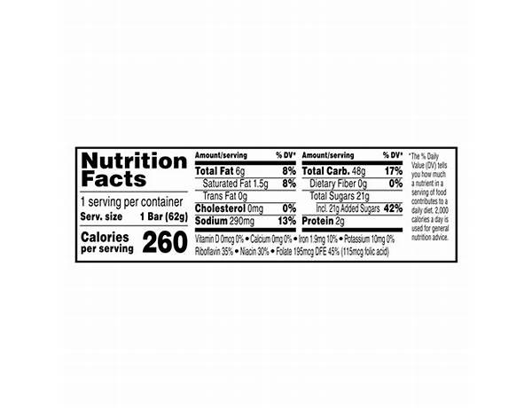 Unicorn crispy bar nutrition facts