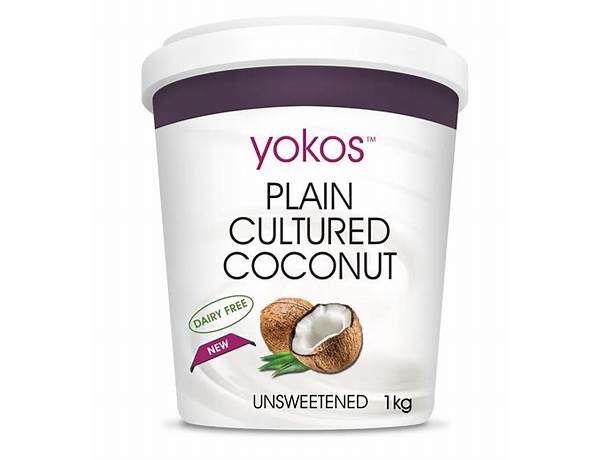 Unsweetened plain organic cultured coconut food facts