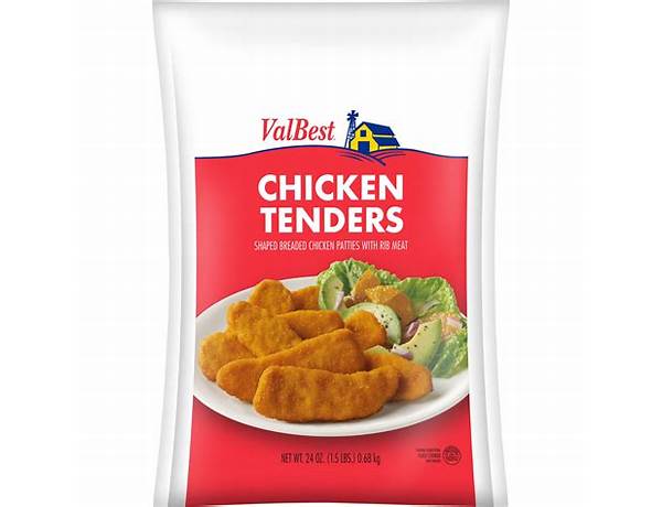 Valbest chicken tenders food facts