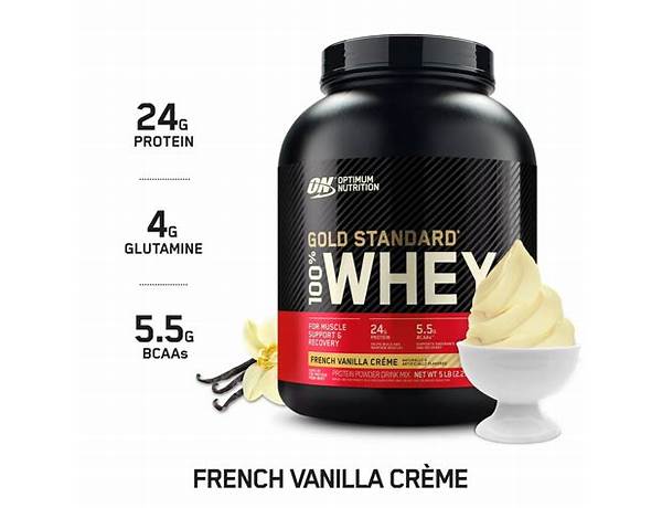 Vanilla cream whey protein food facts