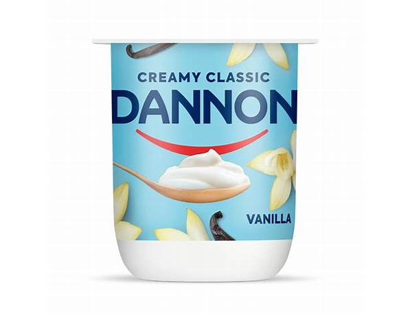Vanilla creamy classic dannon food facts