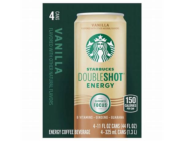 Vanilla doubleshot energy food facts