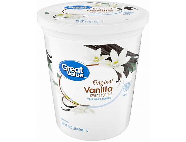 Vanilla lowfat yogurt food facts