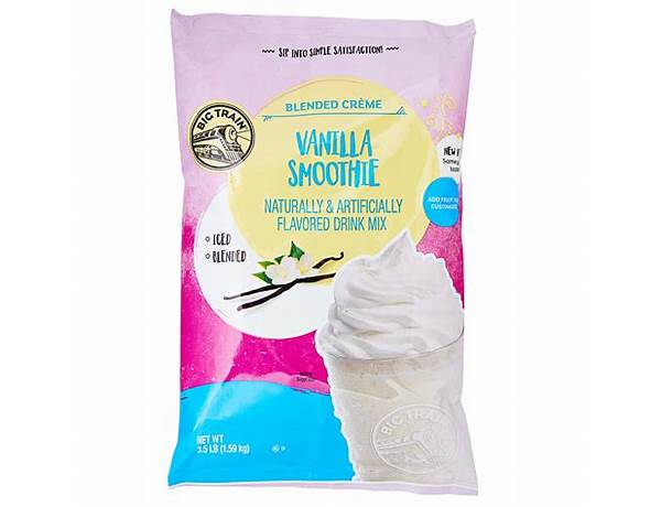 Vanilla smoothie mix food facts
