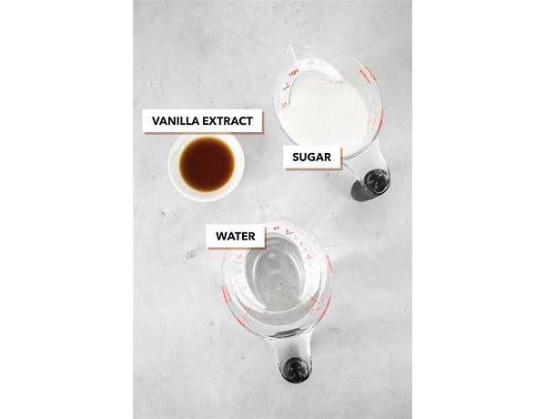 Vanilla syrup ingredients