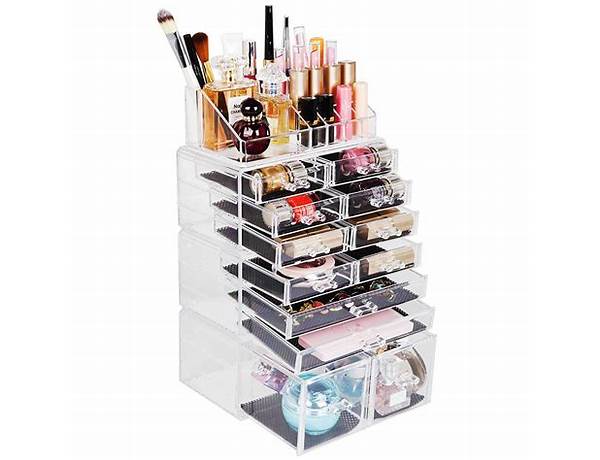 Vanity makeup organizer clear nutrition facts