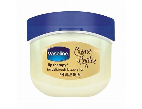 Vaseline lip therapy creme brulee nutrition facts