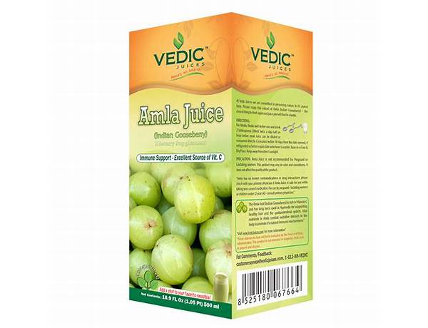 Vedic amla juice food facts