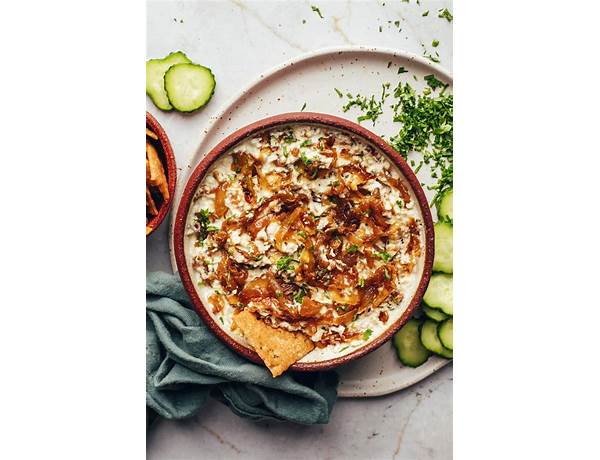 Vegan caramelized onion dip food facts