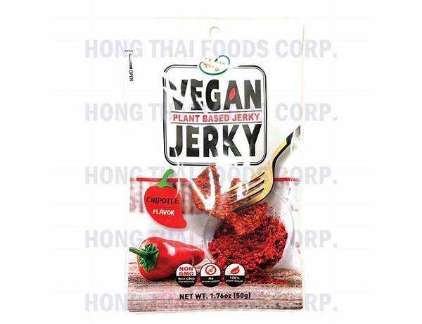 Vegan plant based jerkey chipotle flavor food facts