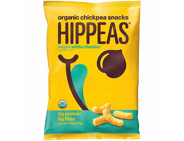 Vegan white cheddar chickpea puffs food facts
