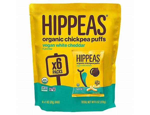 Vegan white cheddar flavored puffs food facts