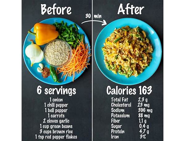 Vegetable fried rice nutrition facts