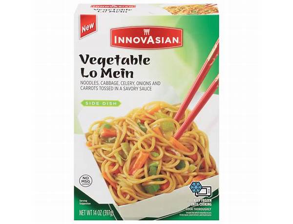 Vegetable lo mein family pack food facts