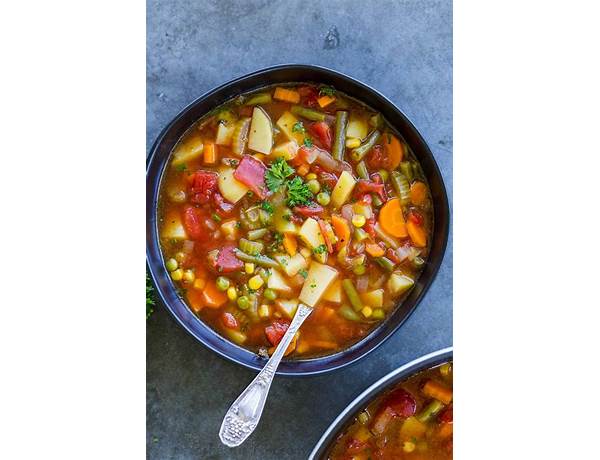 Vegetable soup ingredients