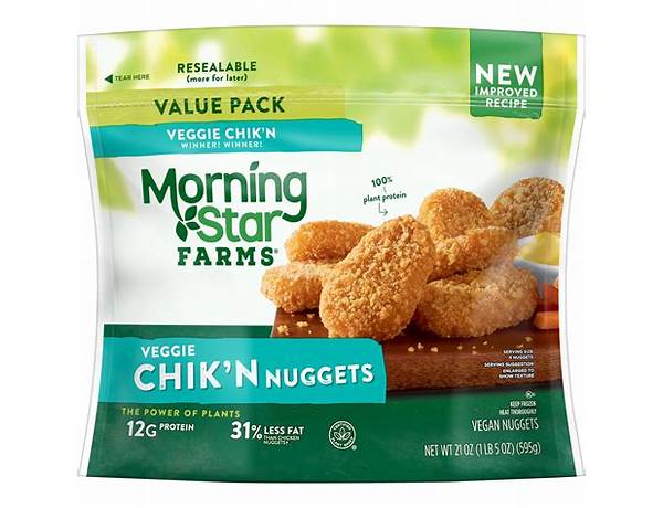Veggie chik’n nuggets ingredients
