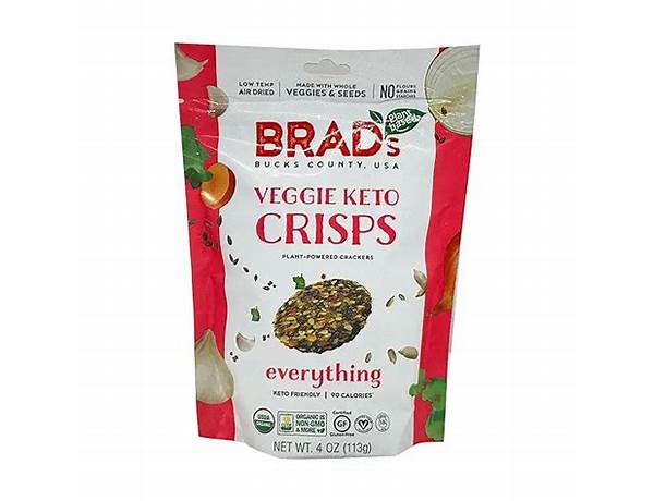 Veggie keto crisps everything food facts