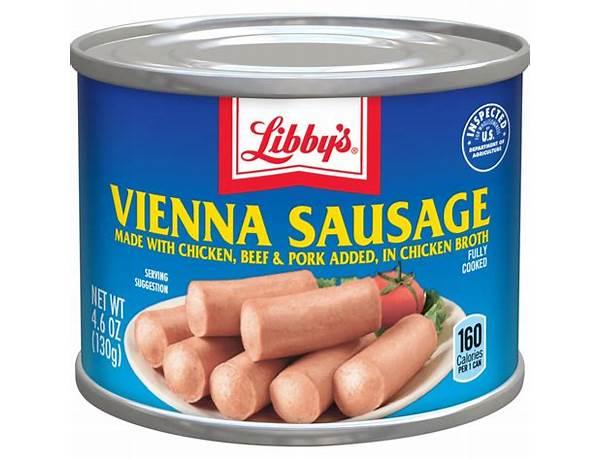 Vienna sausage made with chicken ingredients