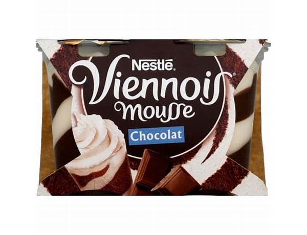 Viennois mousse chocolat food facts