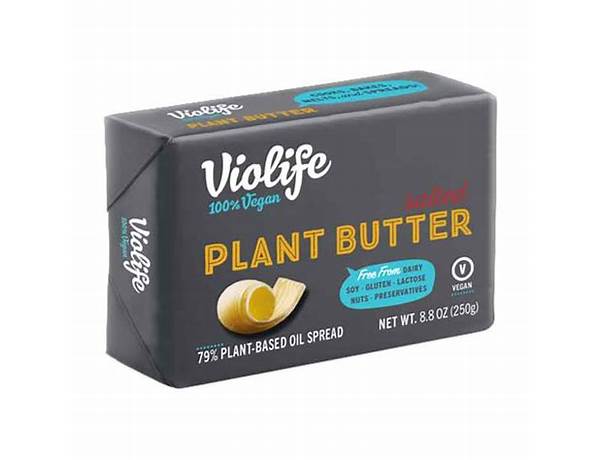 Violife plant butter food facts