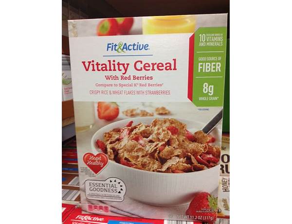 Vitality cereal with red berries food facts