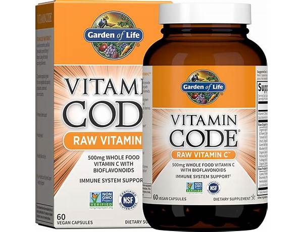 Vitamin code raw vitamin c food facts