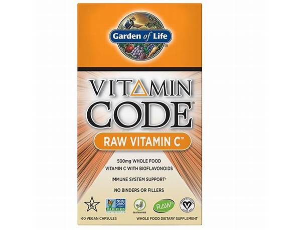 Vitamin code raw vitamin c ingredients