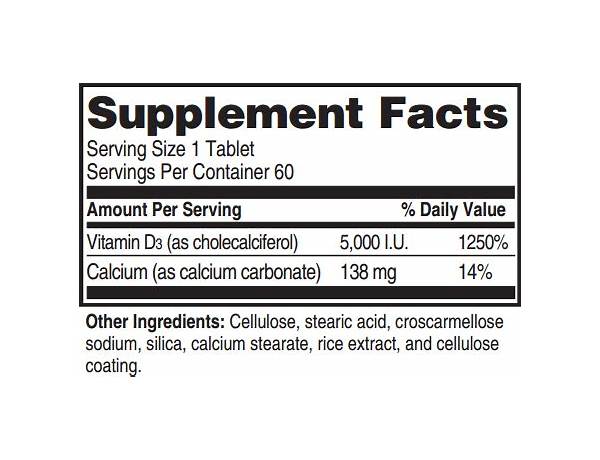 Vitamin d3 ingredients