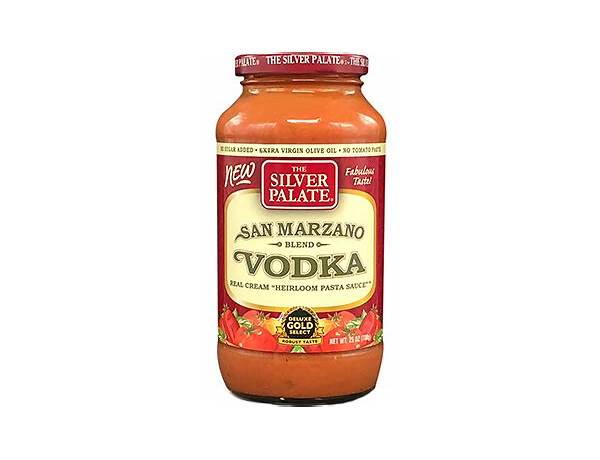 Vodka san marzano blend real cream "heirloom pasta sauce" ingredients