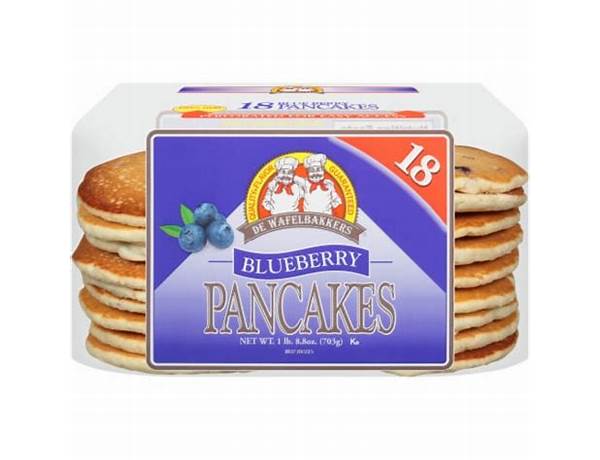 Wafelbakkers blueberry pancakes food facts