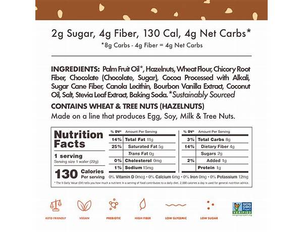 Wafer chocolate hazelnut food facts