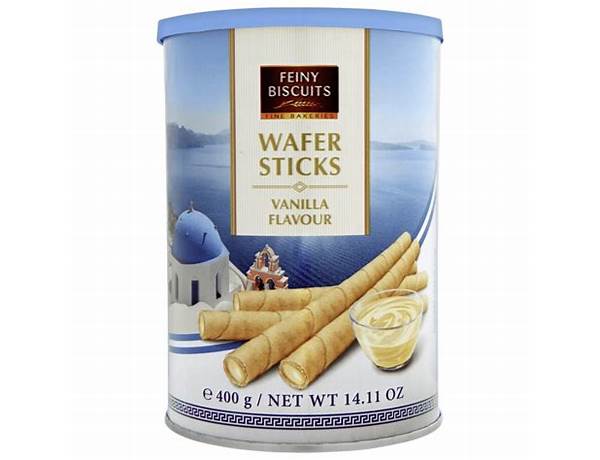 Wafer sticks vanilla food facts