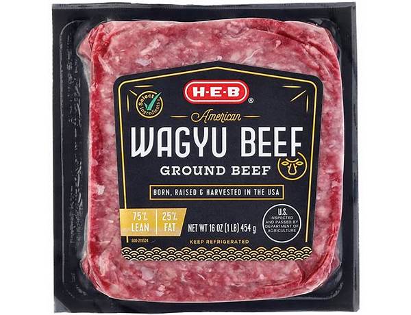 Wagyu ground beef patties food facts