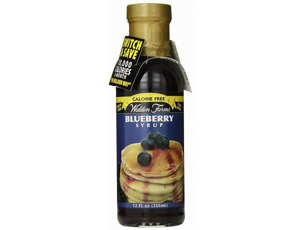 Walden farms, syrup, blueberry food facts