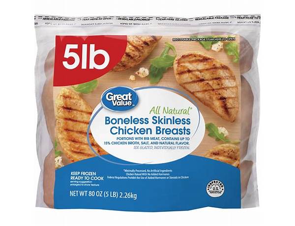 Walmart boless chicken ingredients