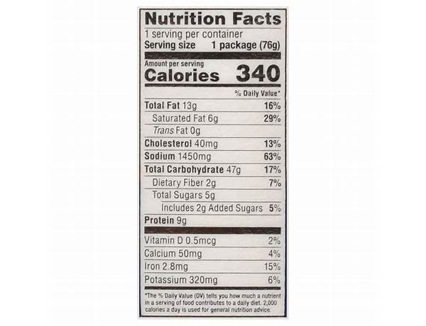 Walmart nutrition facts