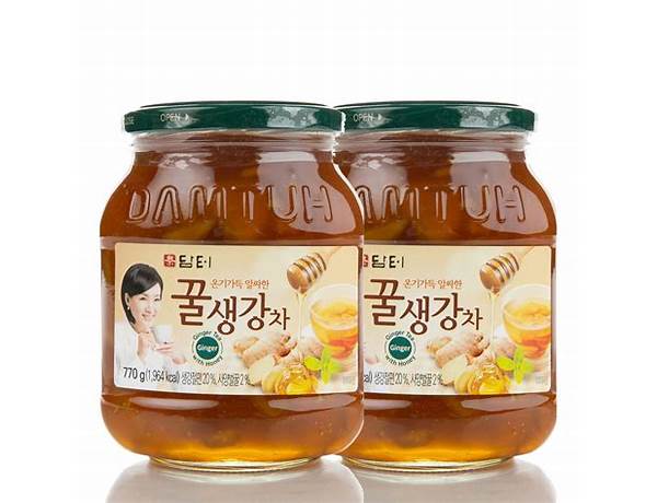 Wang ginger tea woth honey food facts