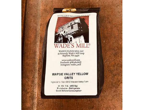 Wapsie valley yellow grits food facts