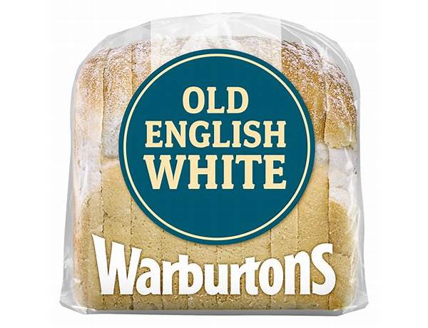 Warburtons old english medium sliced white bread 400g food facts