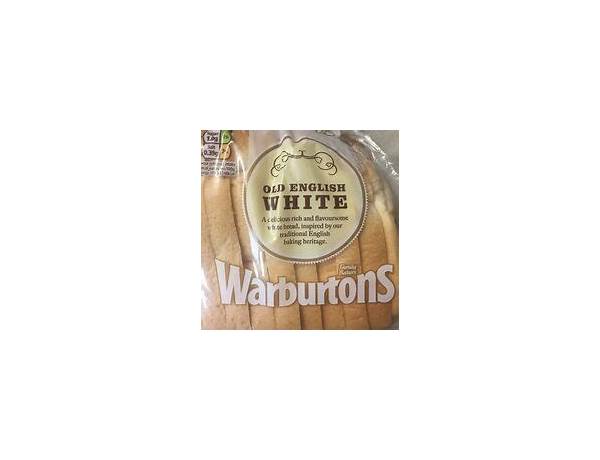 Warburtons old english medium sliced white bread 400g food facts