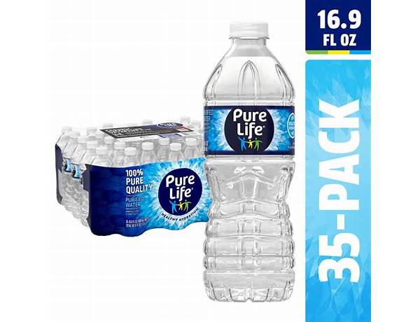 Water bottle (16.9 fl oz) food facts