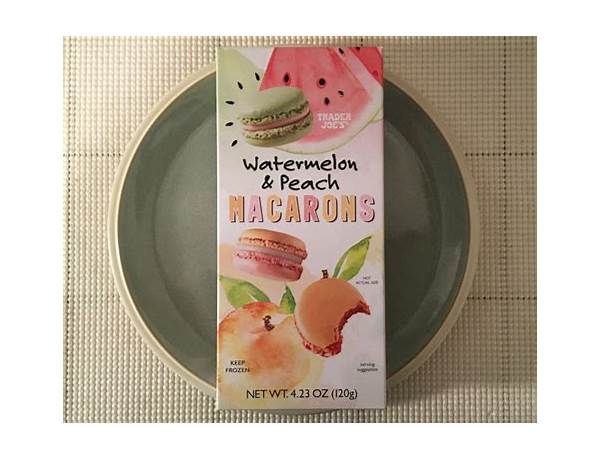 Watermelon and peach macarons food facts