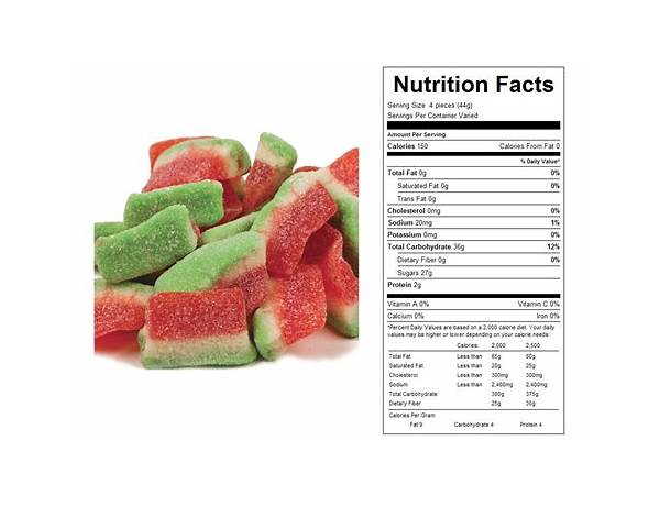 Watermelon slices ingredients