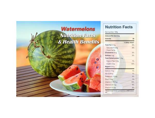 Watermelon wiggler food facts
