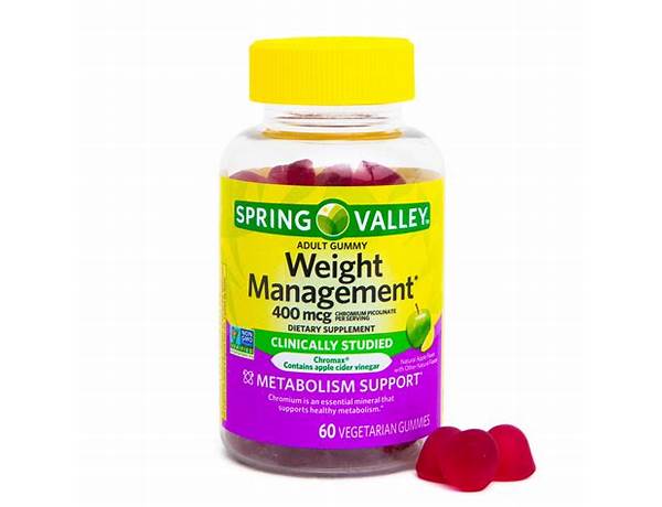 Weight management gummies food facts