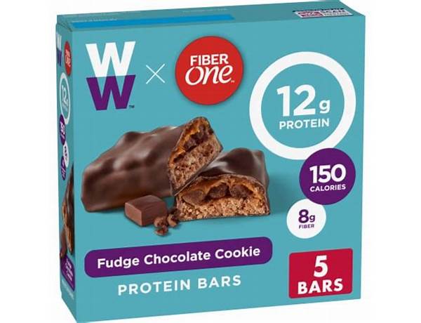 Weight watchers fiber one fudge chocolate cookie protein bars food facts