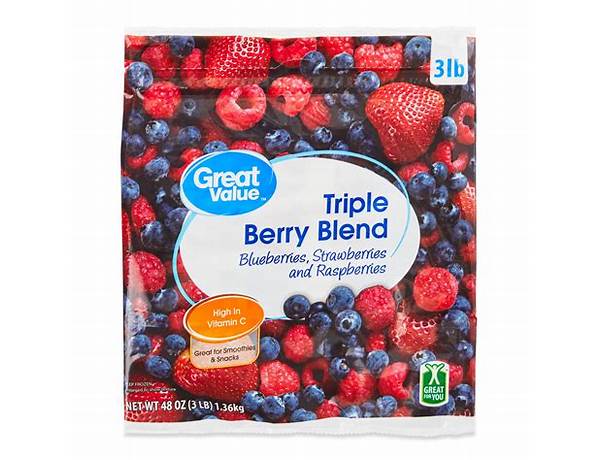 Weis frozen mixed berries ingredients