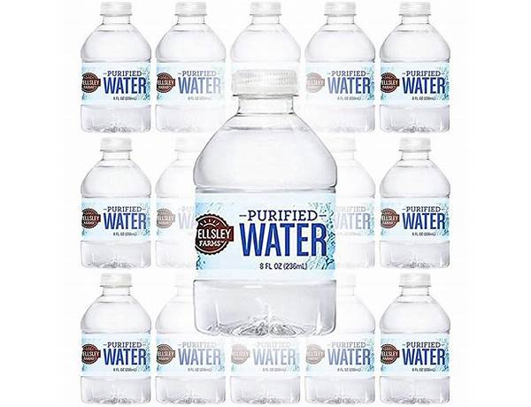 Wellsley farms purified water food facts