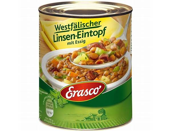 Westfälischer linsen-eintopf mit essig food facts